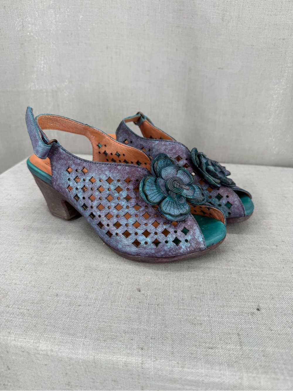 L'Artiste by Spring Step Lovella Blum Slingback Womens US Size 5